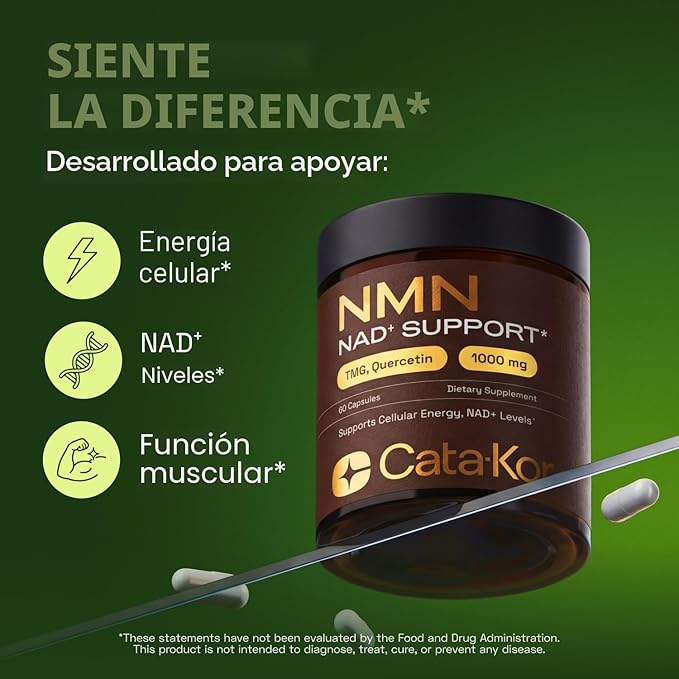 Cata-Kor - Suplemento NAD 4 en 1 • Energía y Piel Saludable