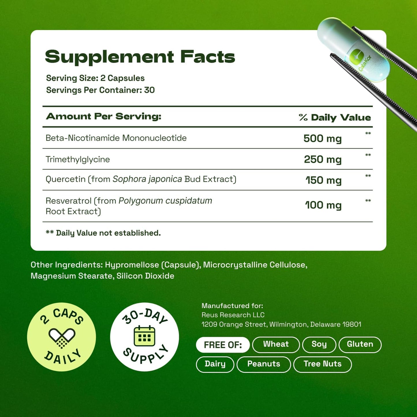 Cata-Kor - Suplemento NAD 4 en 1 • Energía y Piel Saludable
